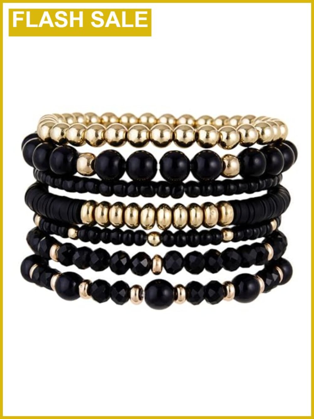 7 Pc Bohemian Stretch Beaded Bracelet Set Boho Stacking Jewelry Gift
